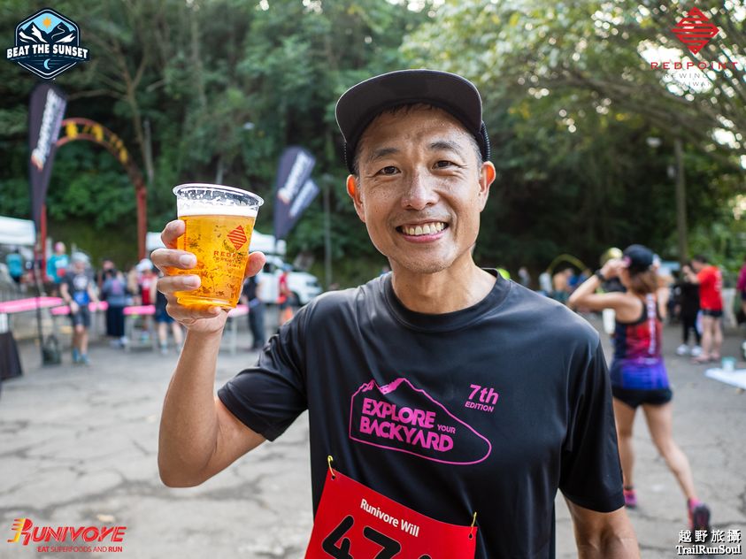 Post-race Redpoint beer